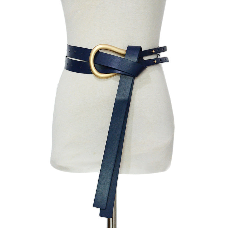 Chic Metal Horseshoe Buckle Belt