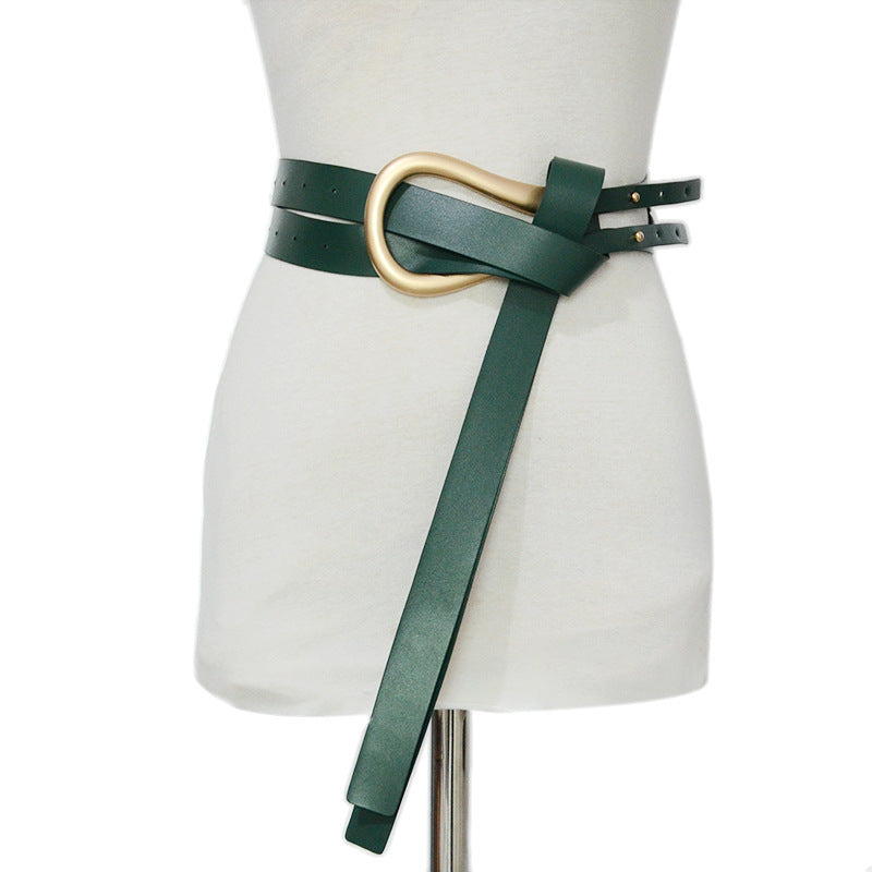 Chic Metal Horseshoe Buckle Belt