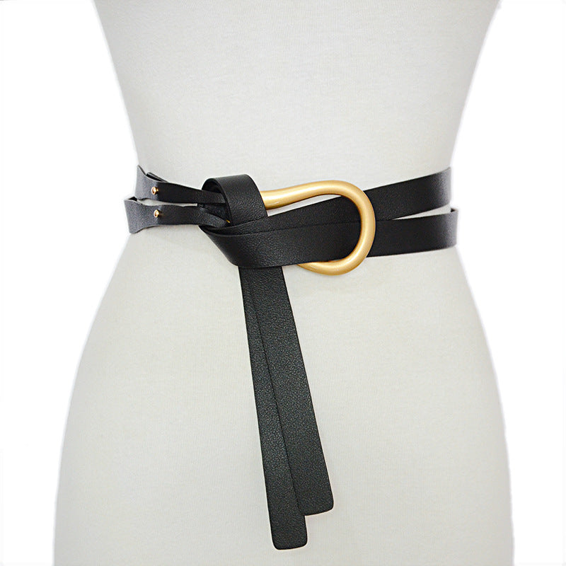 Chic Metal Horseshoe Buckle Belt