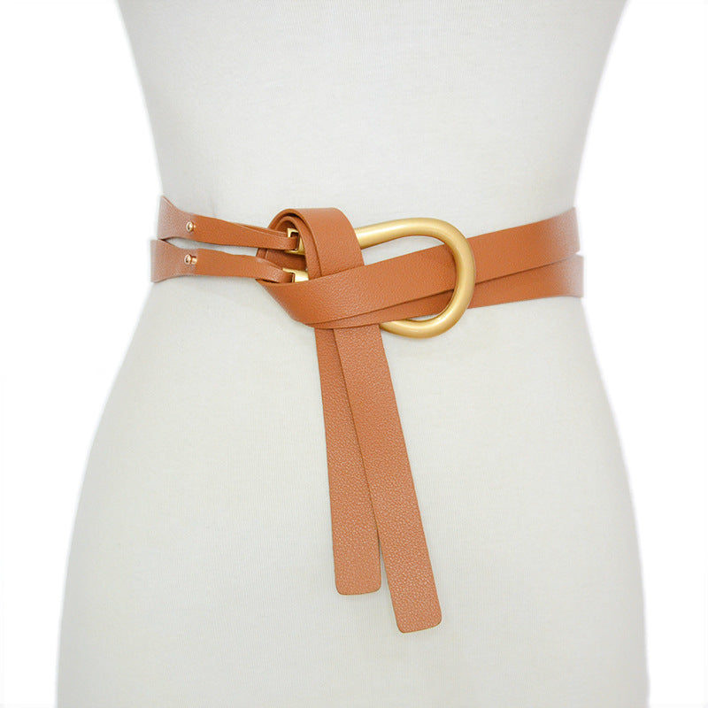 Chic Metal Horseshoe Buckle Belt