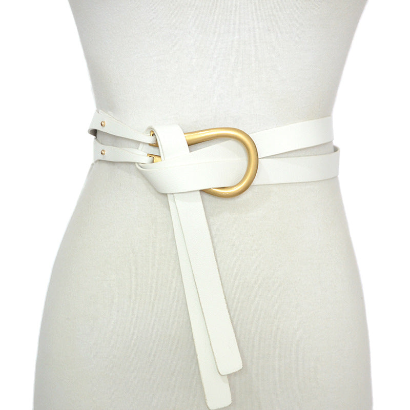 Chic Metal Horseshoe Buckle Belt