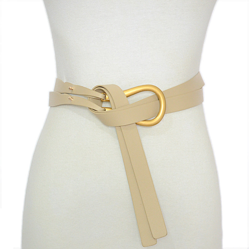 Chic Metal Horseshoe Buckle Belt