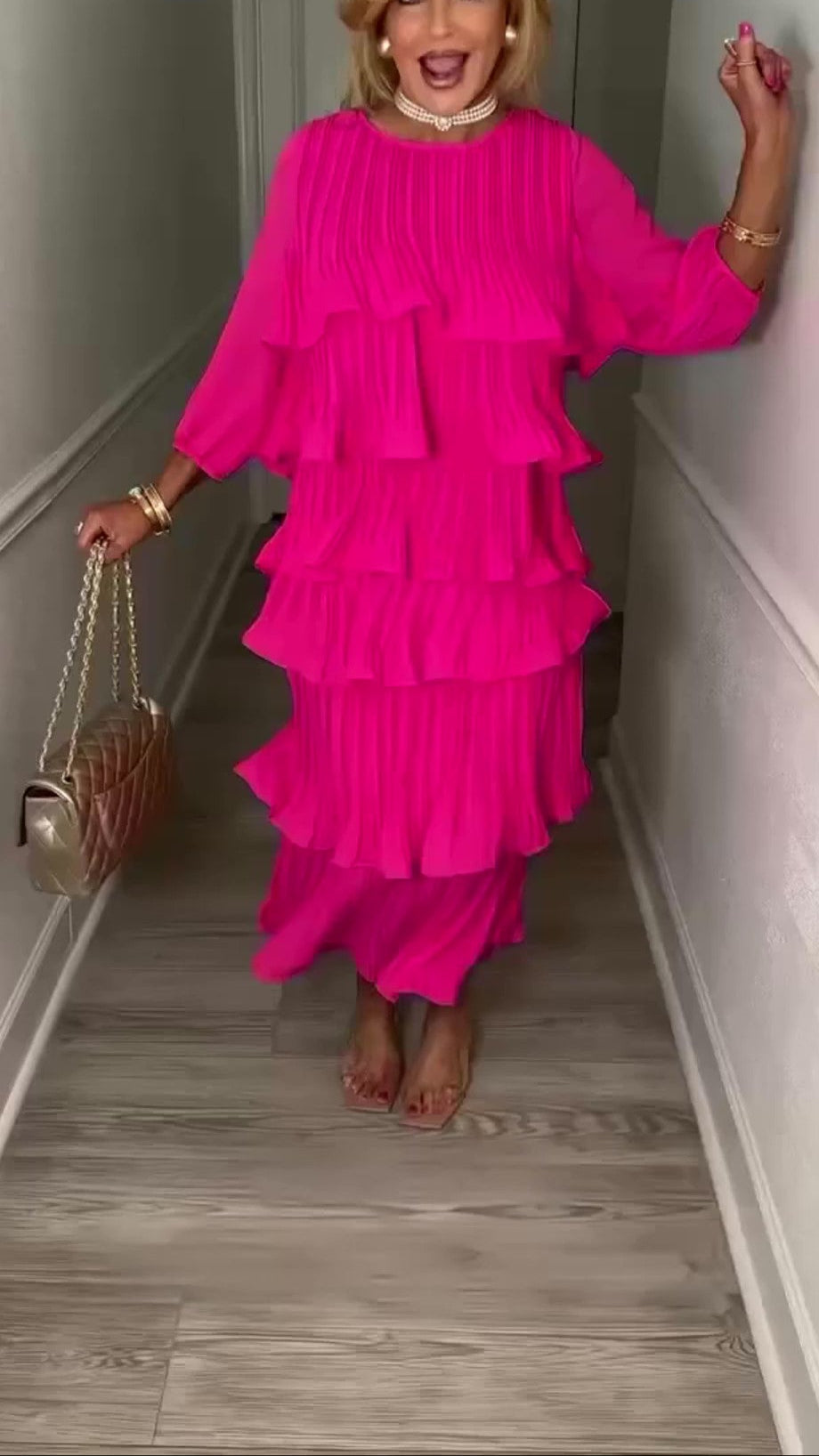 Ruffled Elegant Maxi Dress