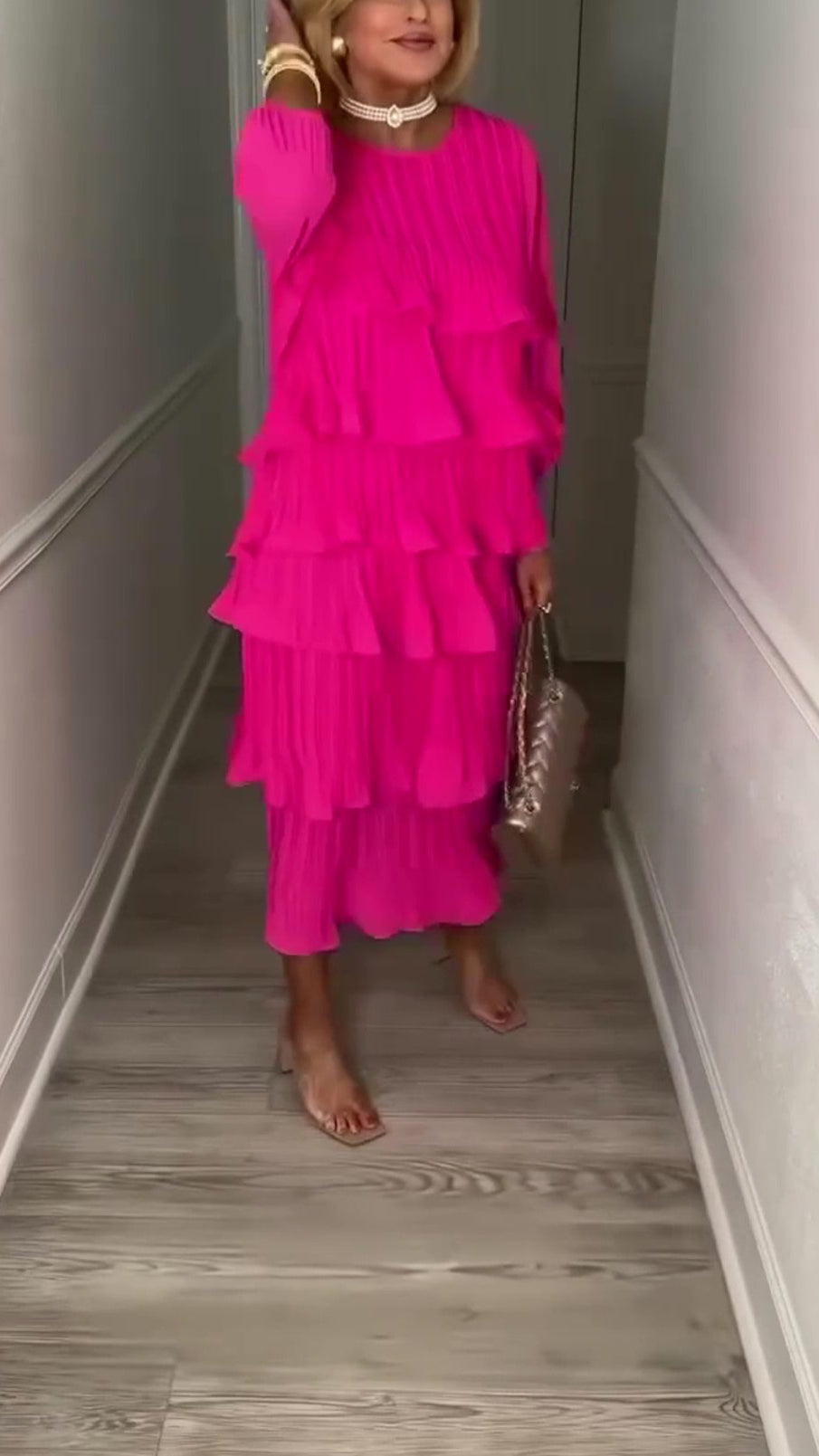 Ruffled Elegant Maxi Dress