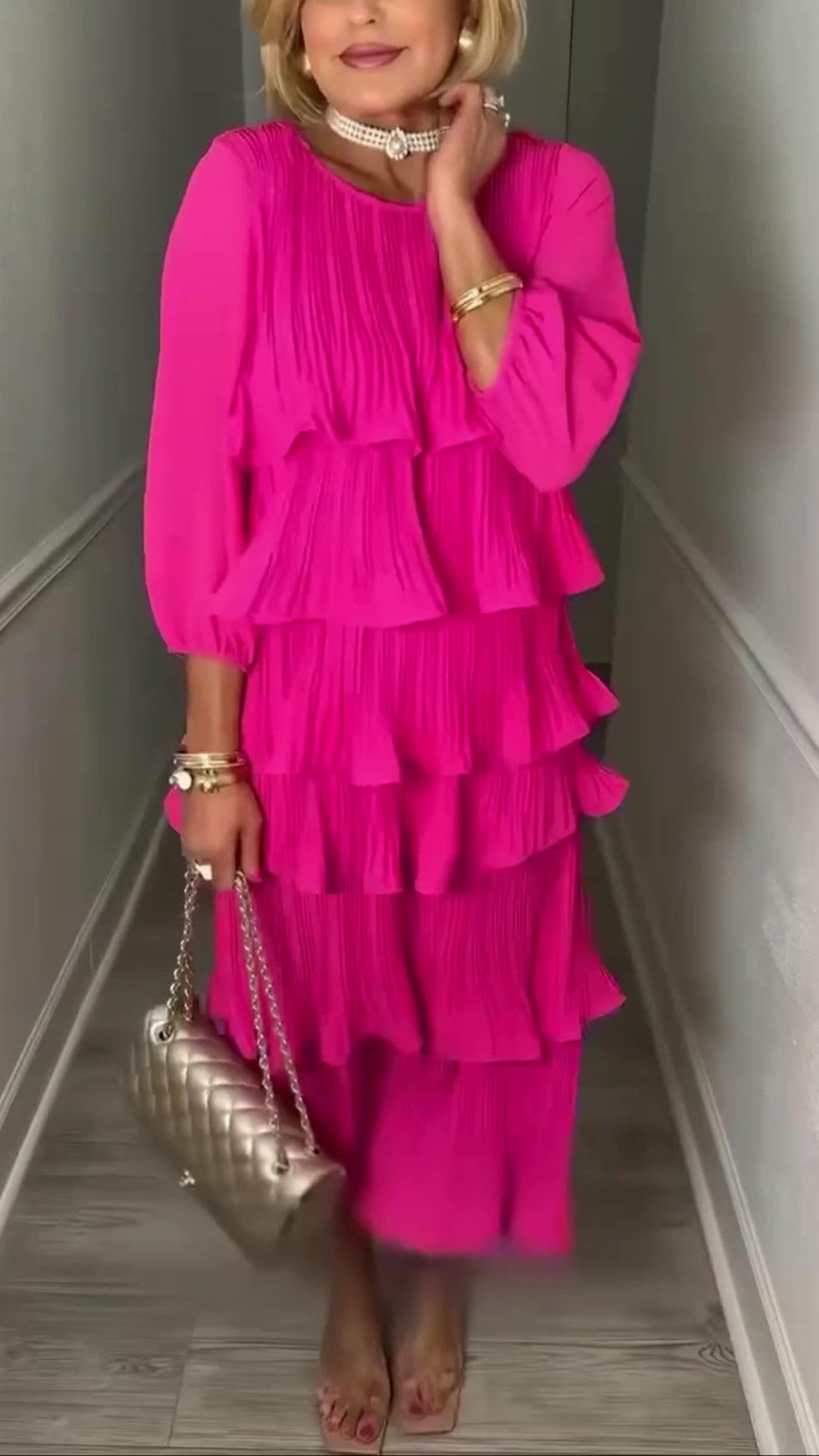 Ruffled Elegant Maxi Dress