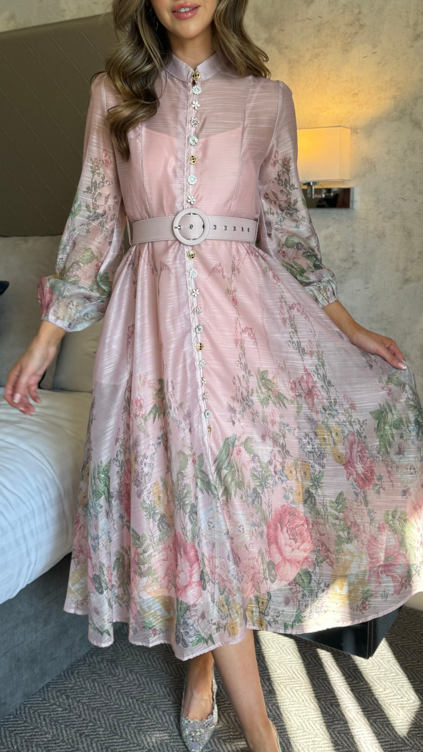 Floral Print Midi Dress