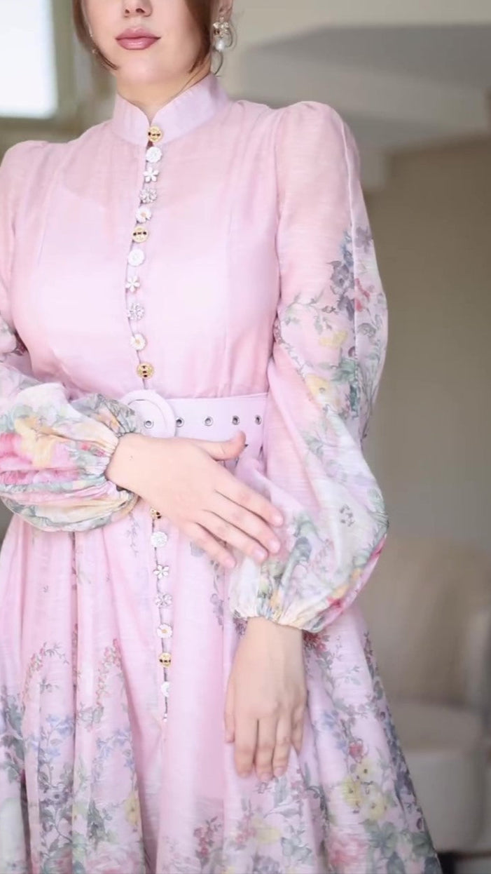 Floral Print Midi Dress