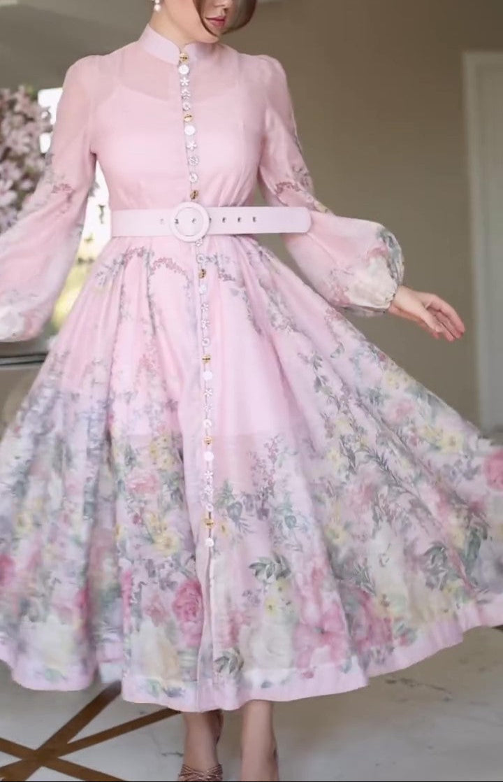 Floral Print Midi Dress