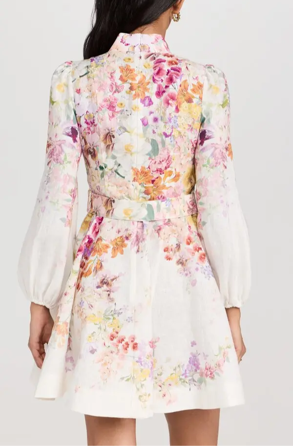 Natura Buttoned Mini Dress