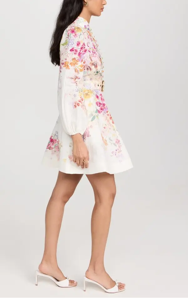Natura Buttoned Mini Dress