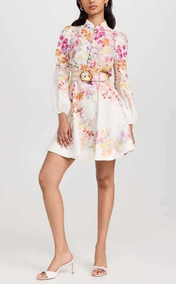 Natura Buttoned Mini Dress