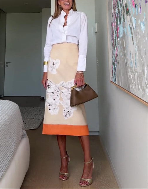 Chic Printed Skirt