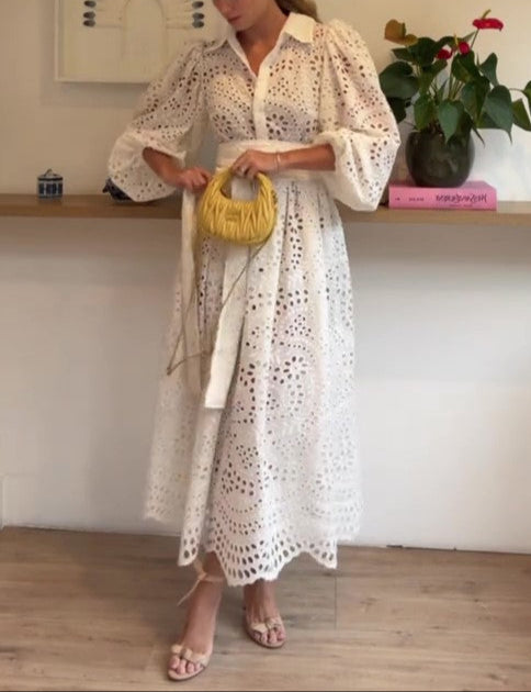 Lace Waist Maxi Dress