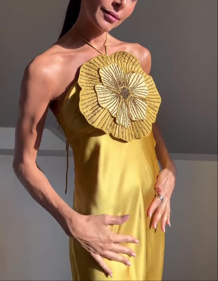 Beaded Flower Dress