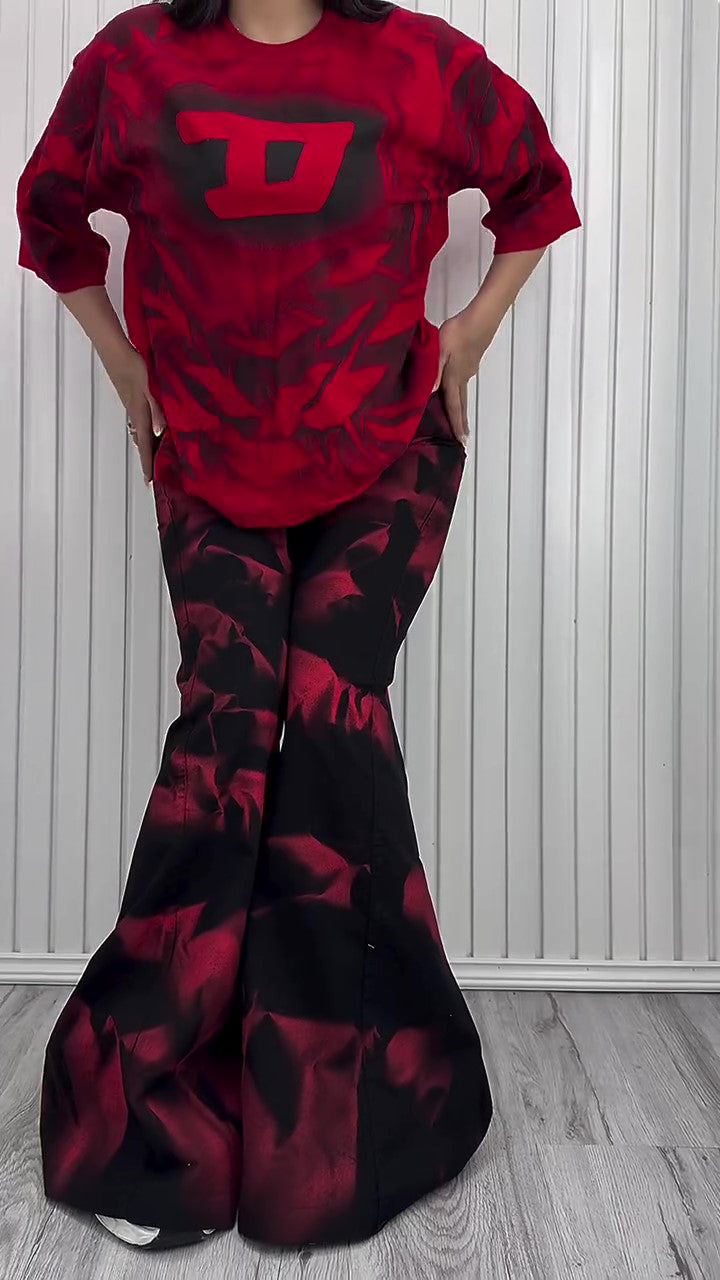 Fashion Printed Casual 2-Piece Set