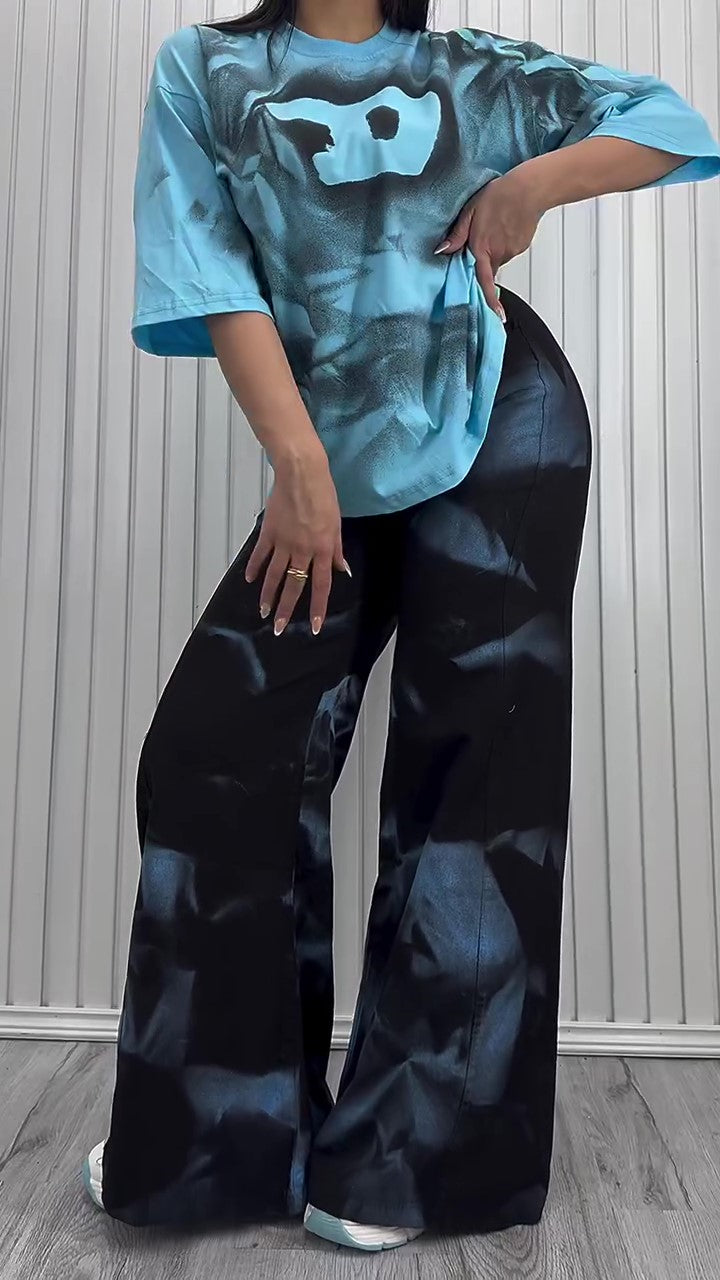 Fashion Printed Casual 2-Piece Set