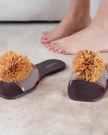 Women's Floral Flat Sandals
