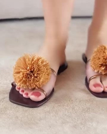 Women's Floral Flat Sandals