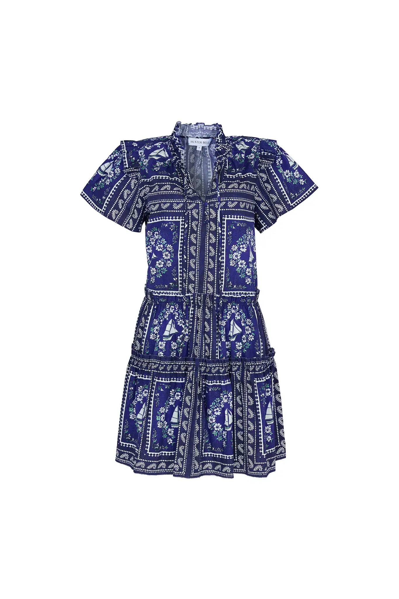 Ruffle Hem Tie Dress