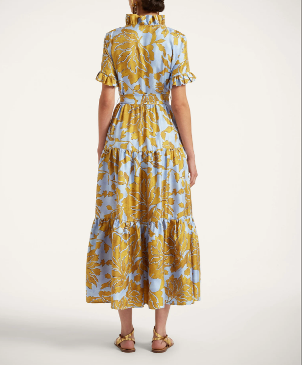 Gorgeous Floral Print V-Neck Maxi Dress