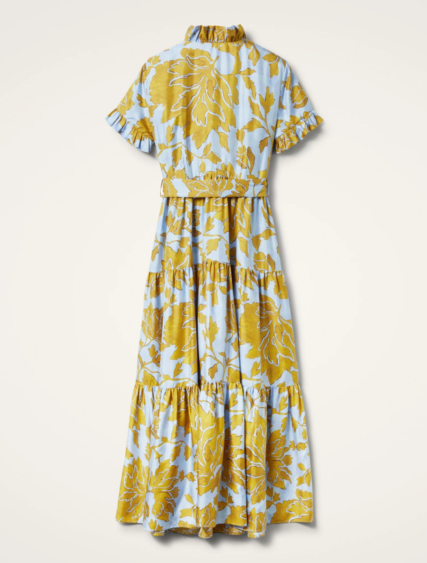 Gorgeous Floral Print V-Neck Maxi Dress