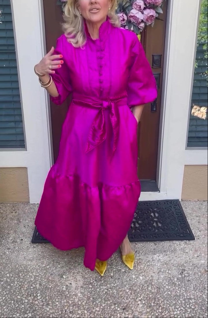 Ladies Elegant Tie Dress