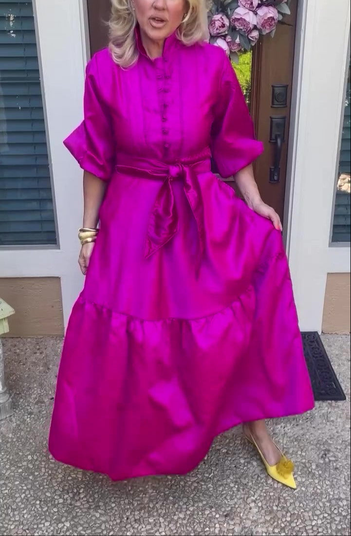 Ladies Elegant Tie Dress