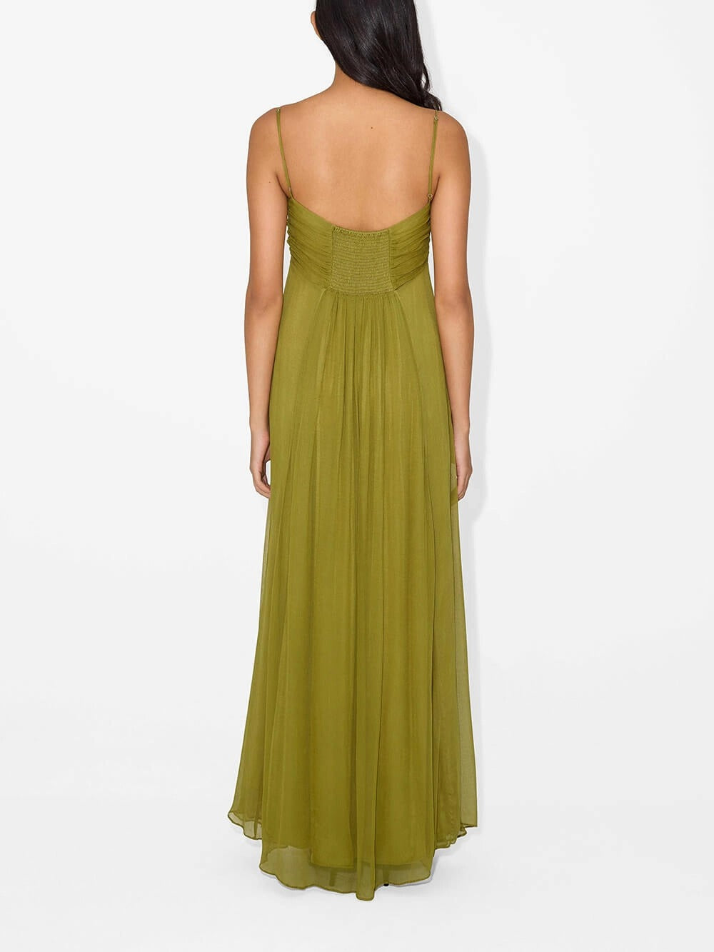Gorgeous Olive - green Strappy Maxi Dress