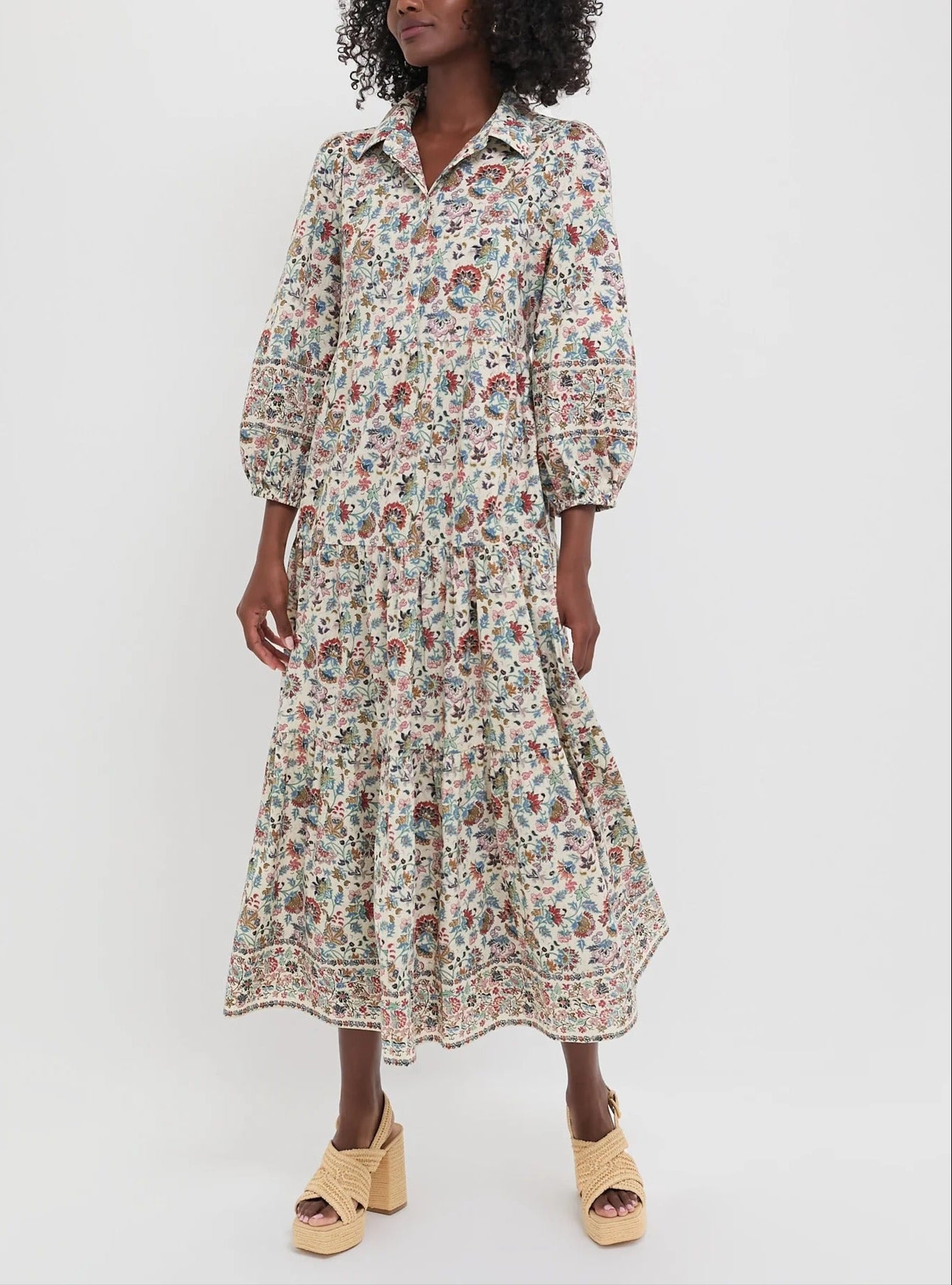 Cream Chintz Mabel Maxi Dress