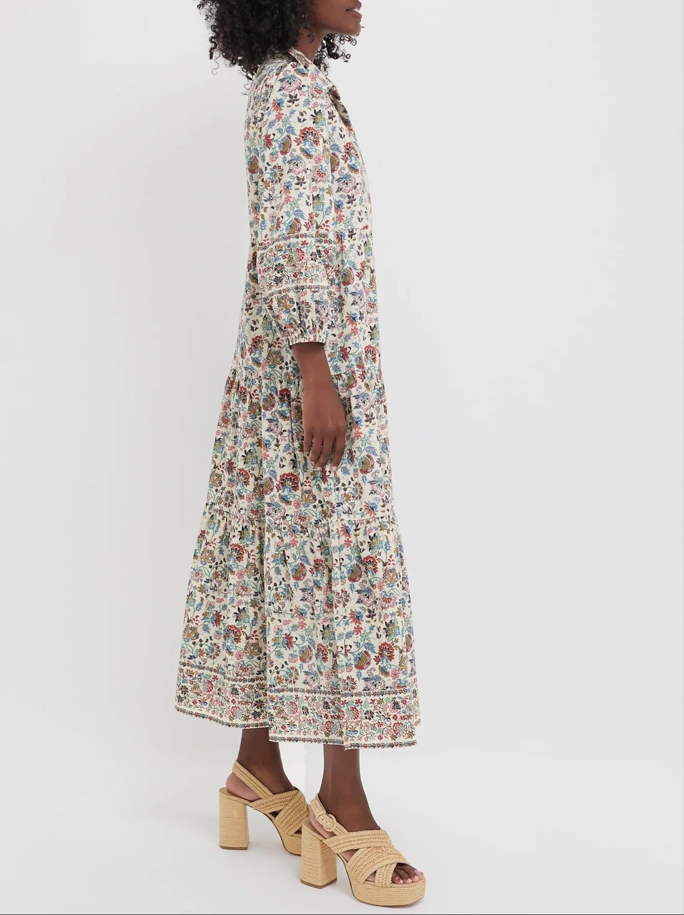 Cream Chintz Mabel Maxi Dress