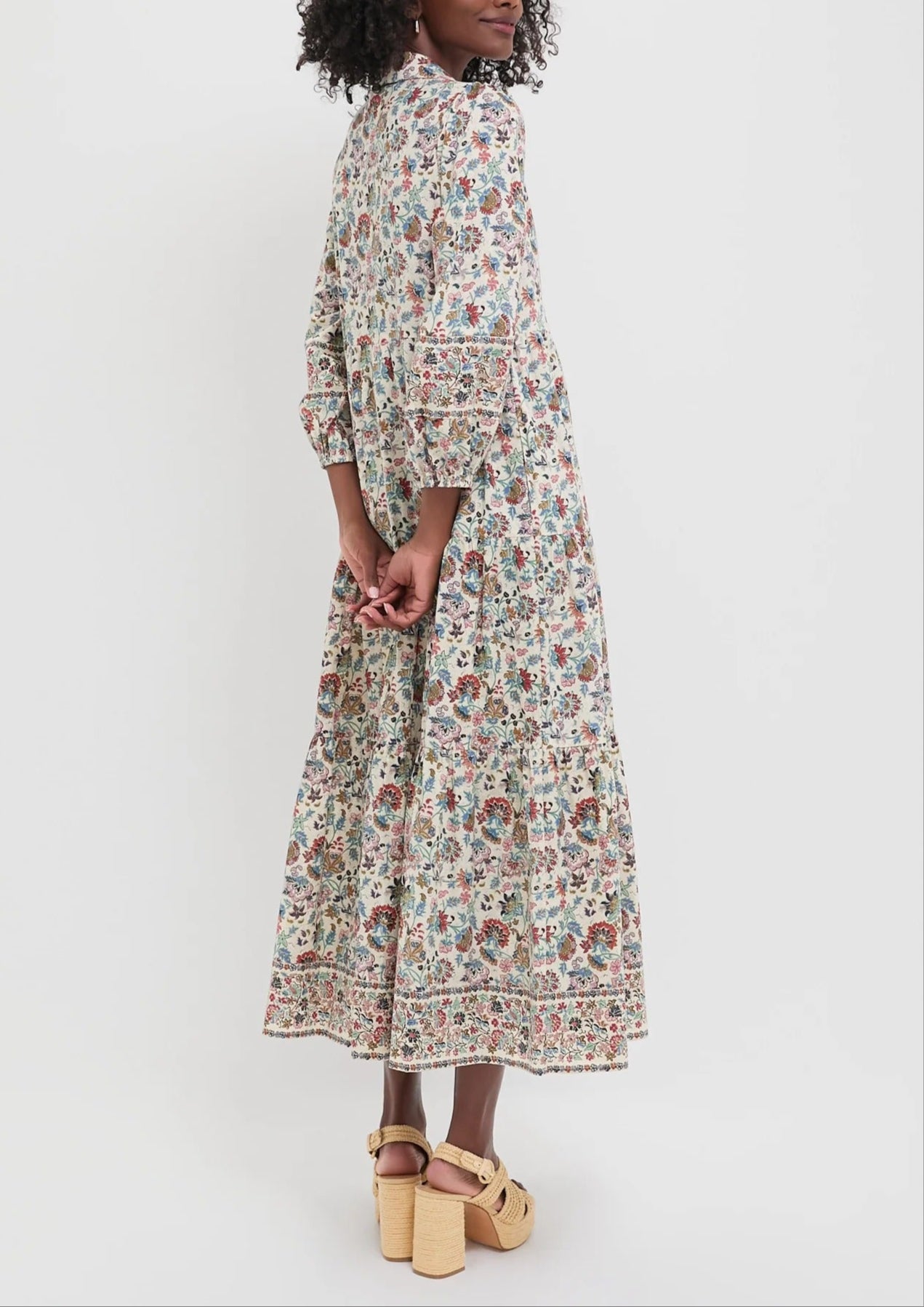 Cream Chintz Mabel Maxi Dress