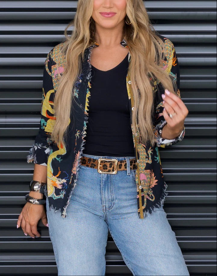 Mystic Dragon Print Shirt