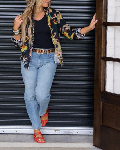 Mystic Dragon Print Shirt