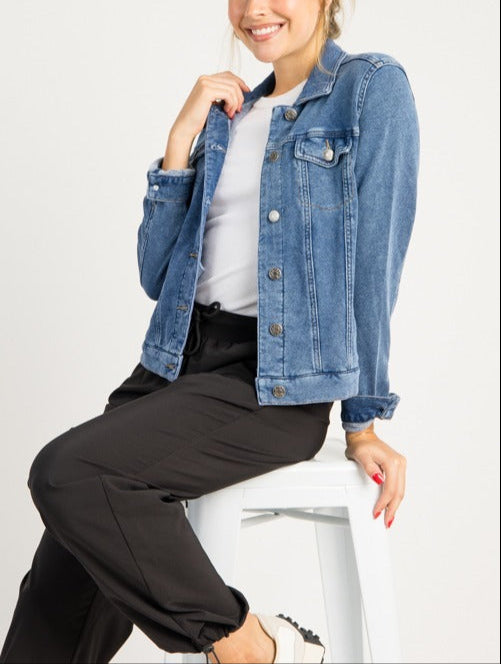 Soft Stretch Denim Jacket