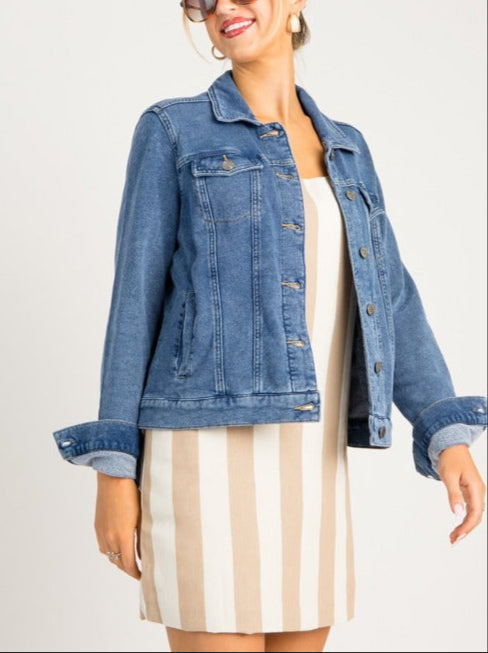 Soft Stretch Denim Jacket