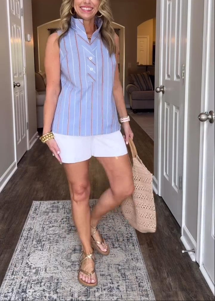 Sleeveless Non-Iron Popover