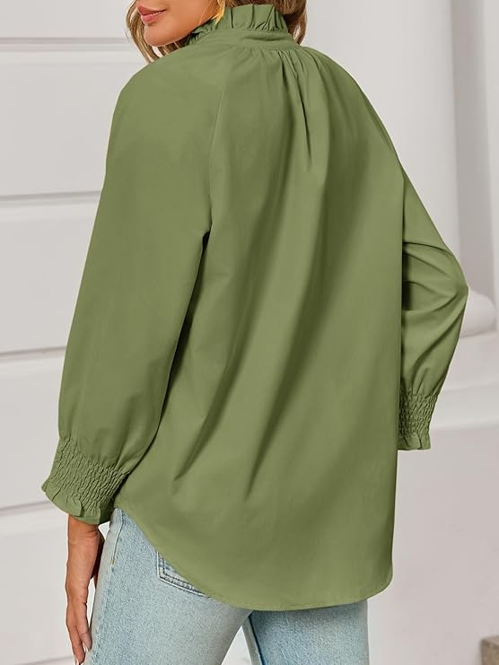 Smocked Sleeve Blouse