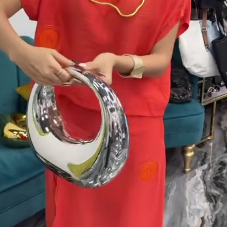 Half Moon Solid Color Magnetic Tote Bag