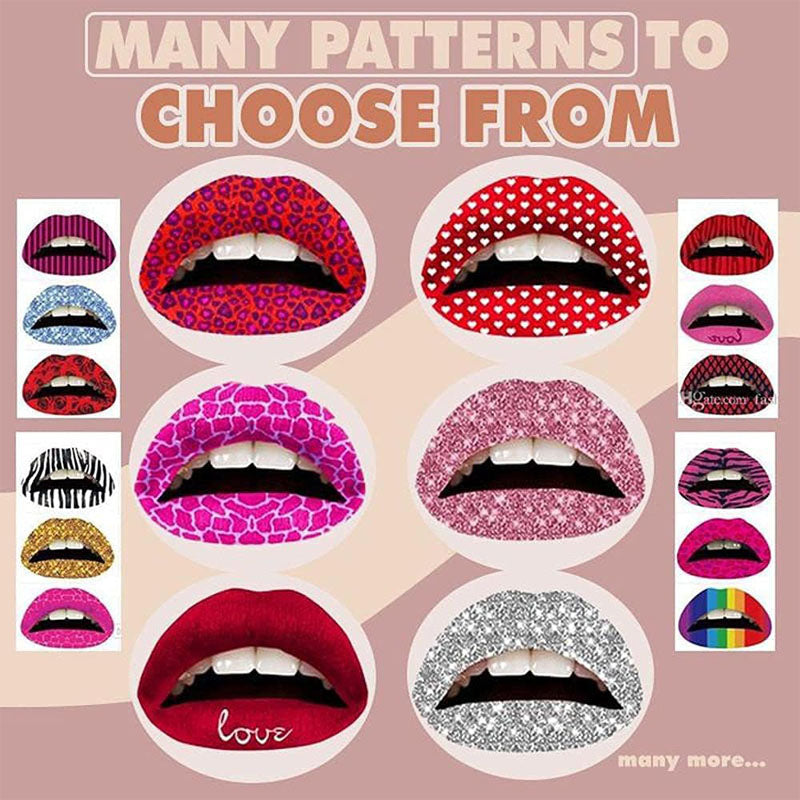 Sexy Disposable Lip Tattoo Sticker
