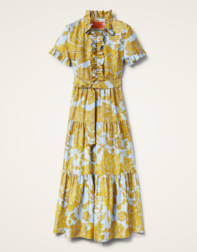 Gorgeous Floral Print V-Neck Maxi Dress
