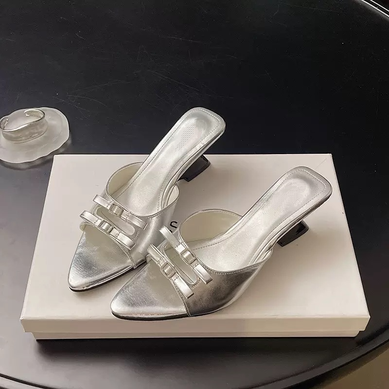Bow Strap Wedge Sandals