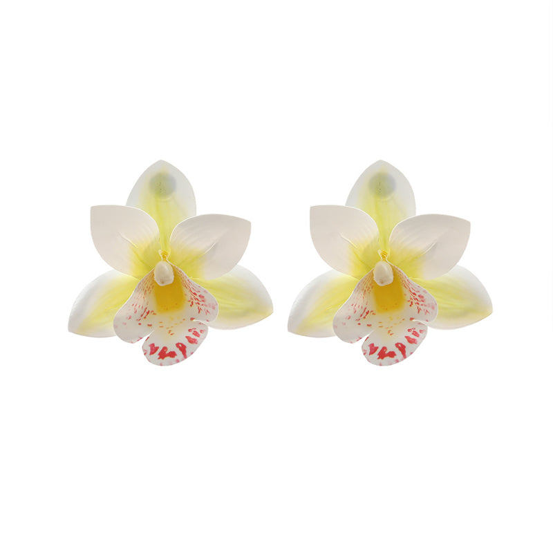 Holiday Phalaenopsis Multi-layer Earrings