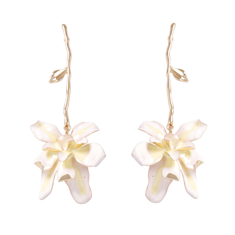 Fashion Metal Flower Earrings