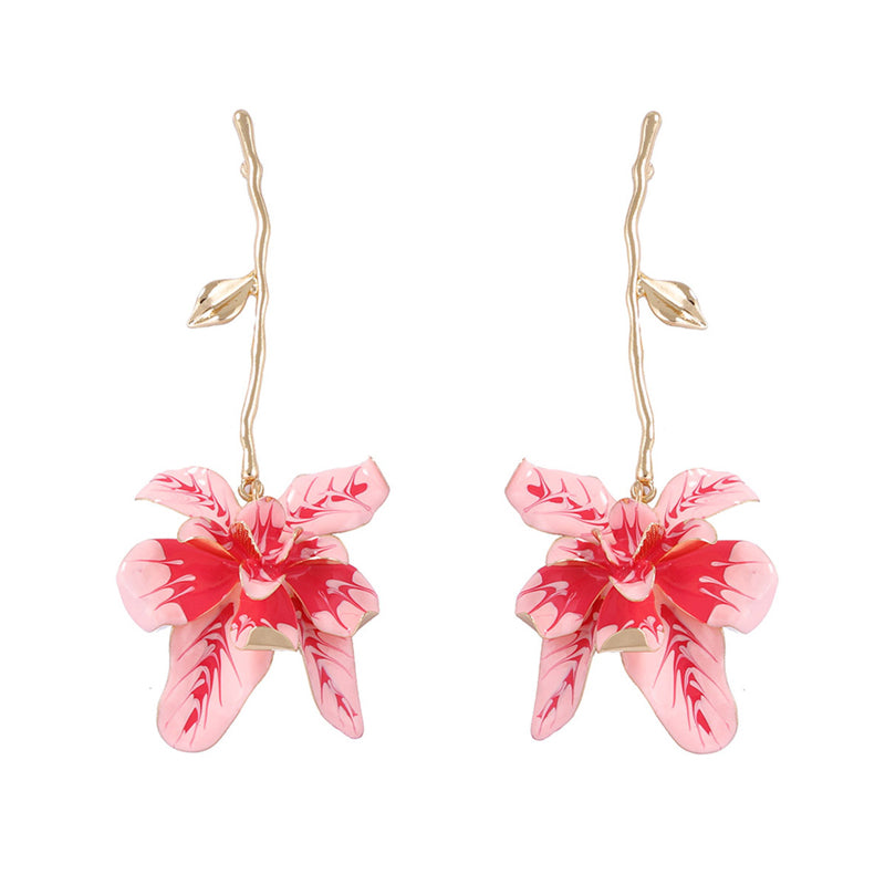 Fashion Metal Flower Earrings