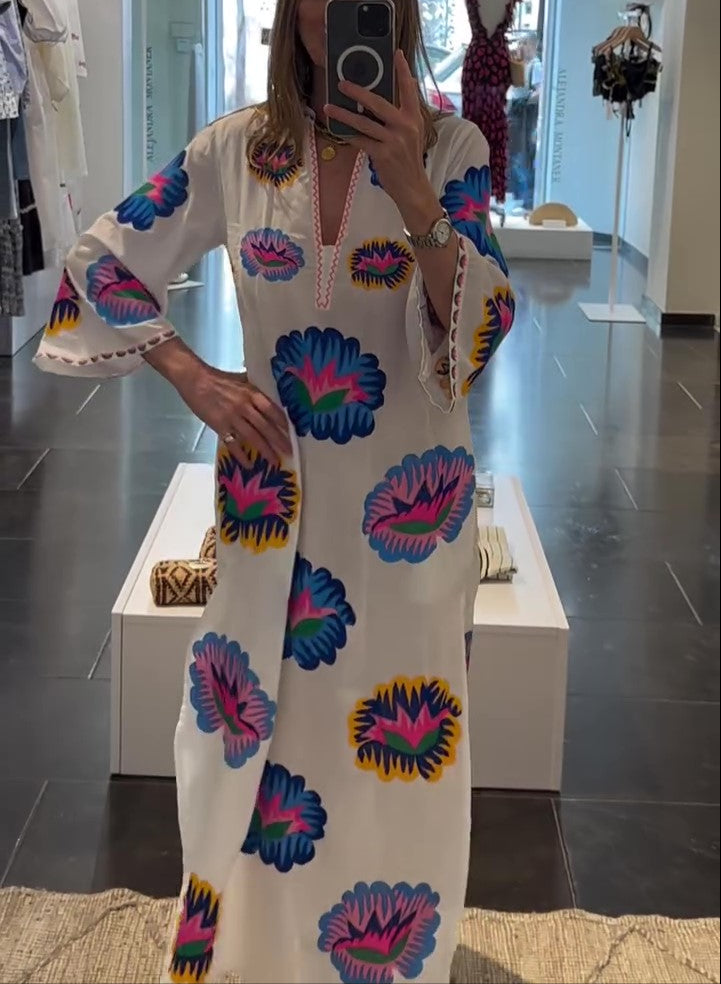 Casual Loose Print Dress