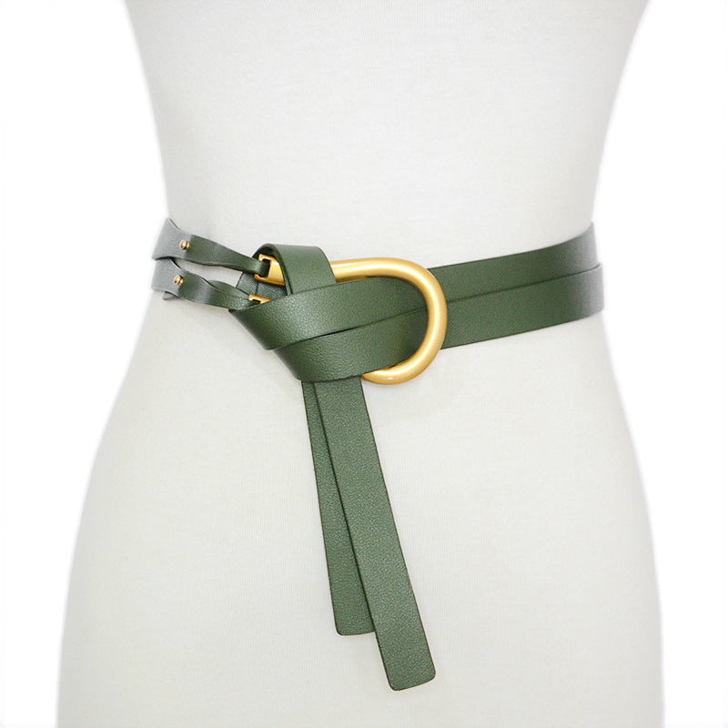 Chic Metal Horseshoe Buckle Belt