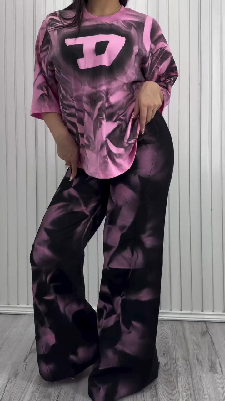 Fashion Printed Casual 2-Piece Set