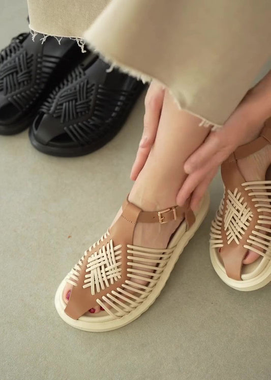 Comfortable Cross-strap Flat Beach Sandals