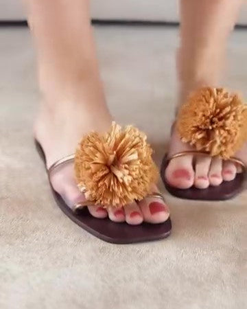 Women's Floral Flat Sandals