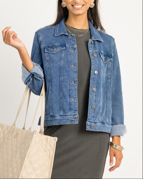 Soft Stretch Denim Jacket